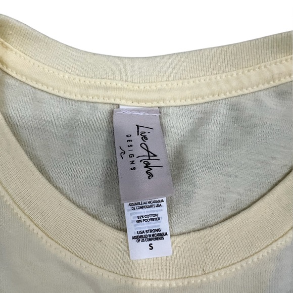 Live Aloha Designs Graphic Tee Size S - Picture 4 of 5